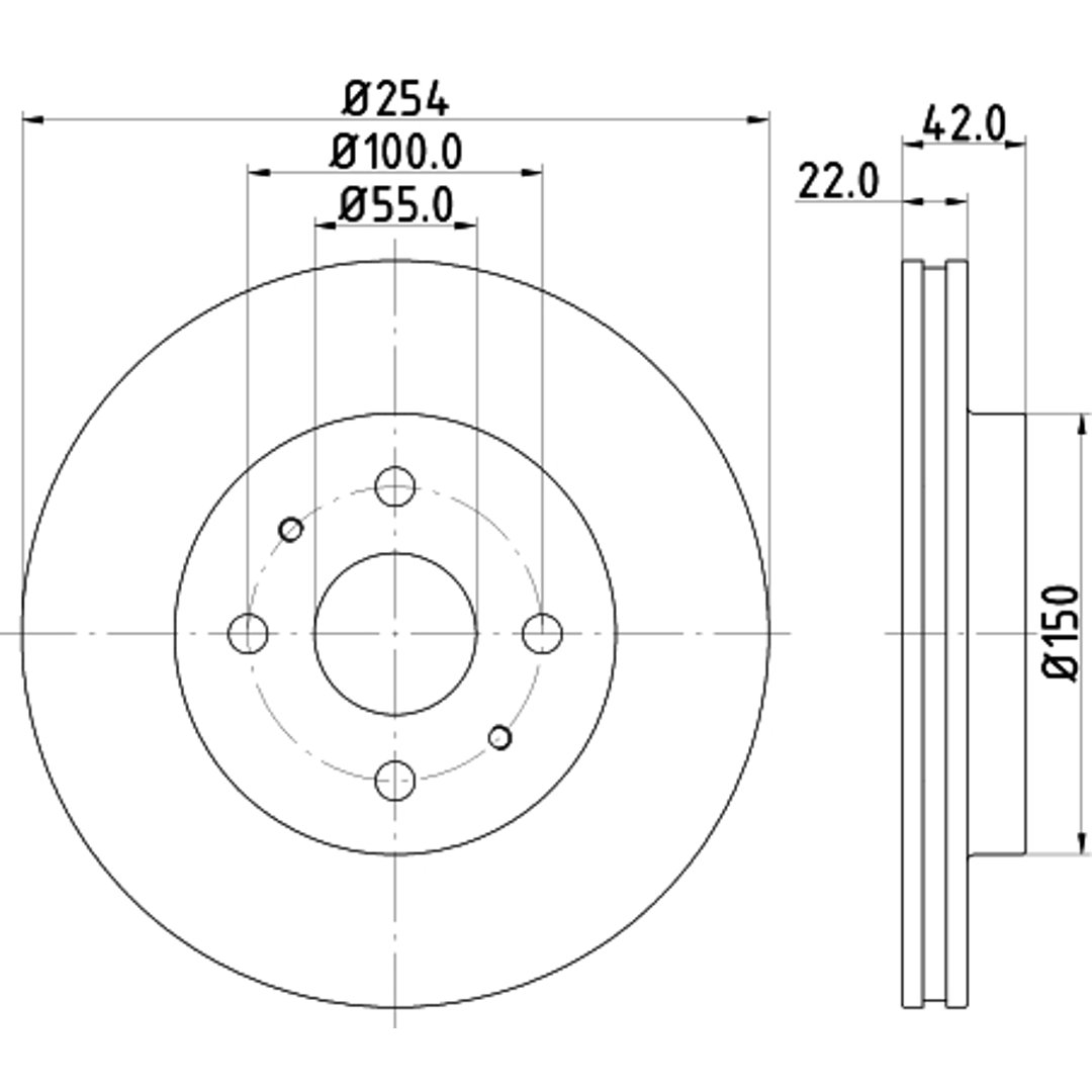 HELLA PAGID Tarcza hamulcowa PAGID 8DD355116-541