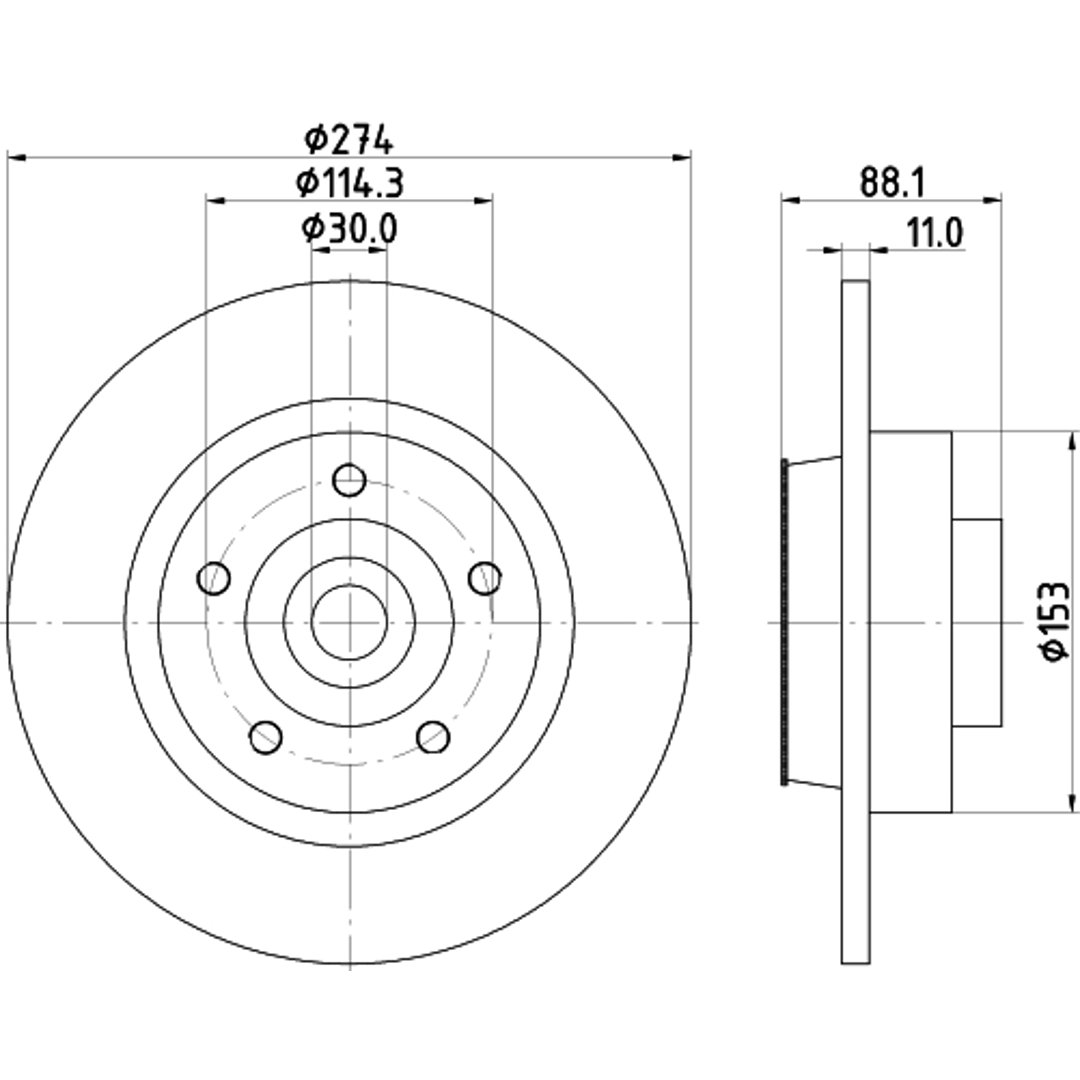 HELLA PAGID Tarcza hamulcowa PAGID 8DD355117-351