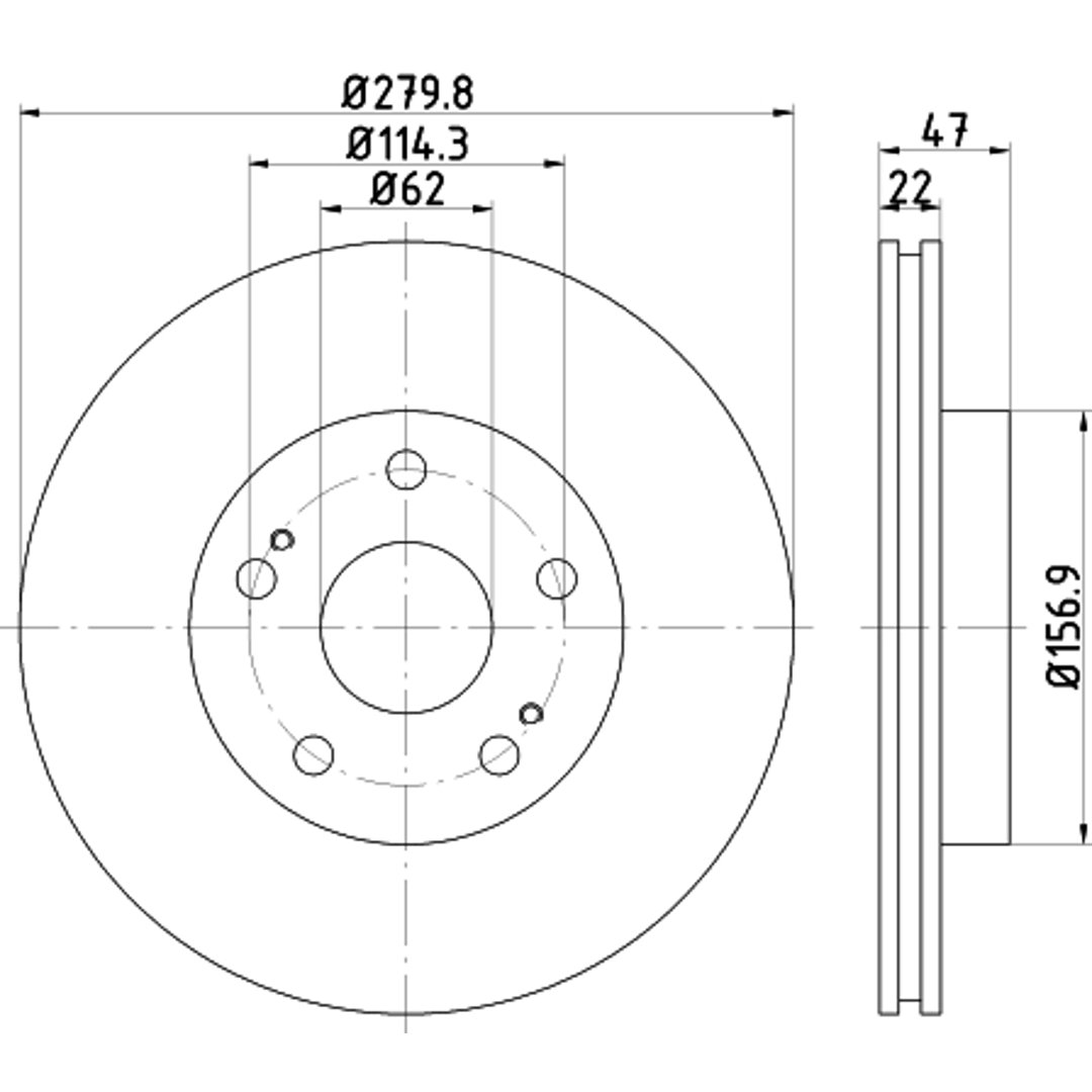 Tarcza hamulcowa HELLA 8DD 355 116-771