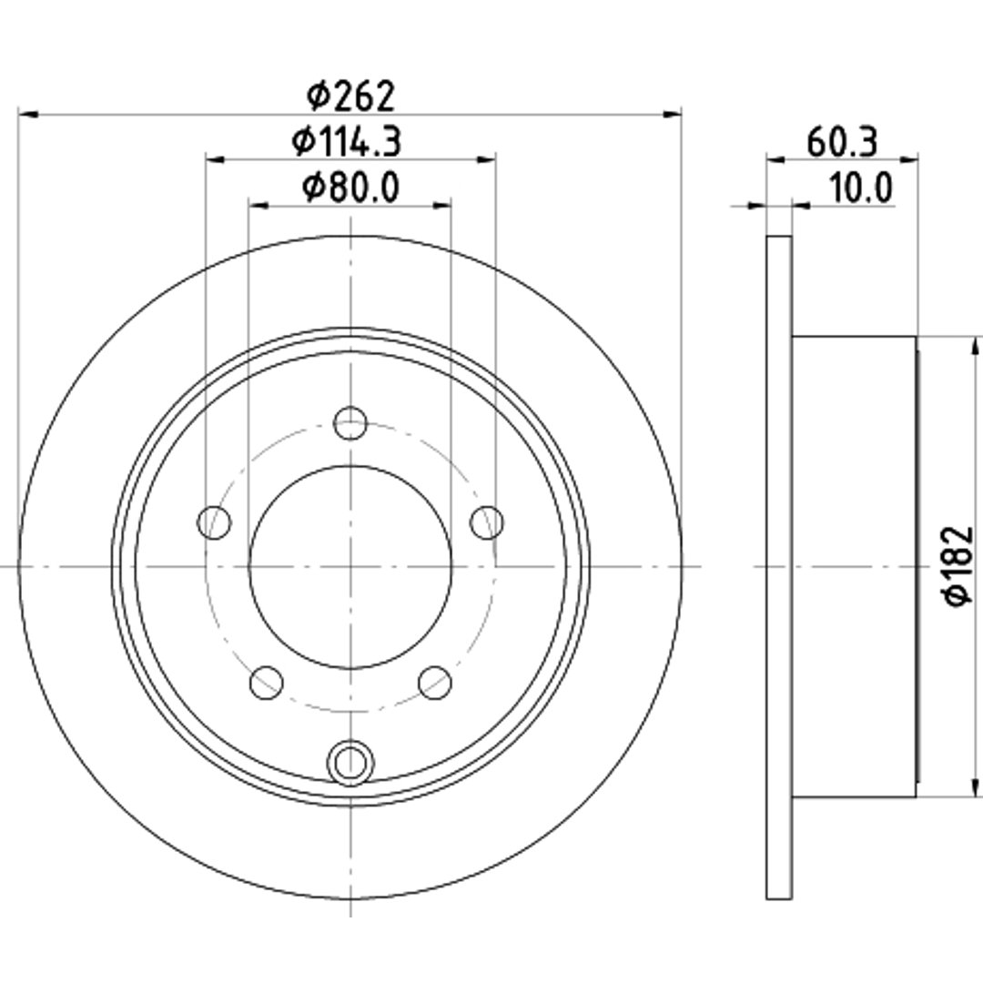 Tarcza hamulcowa HELLA PAGID 8DD 355 120-561