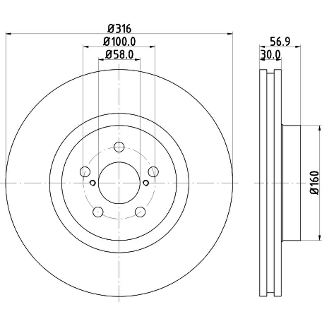 HELLA PAGID Tarcza hamulcowa PAGID 8DD355117-921