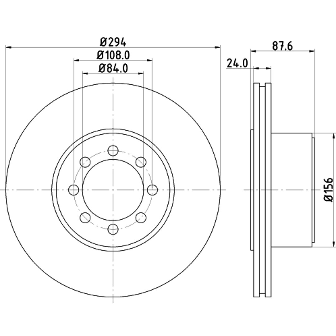 HELLA PAGID Tarcza hamulcowa PAGID 8DD355117-481