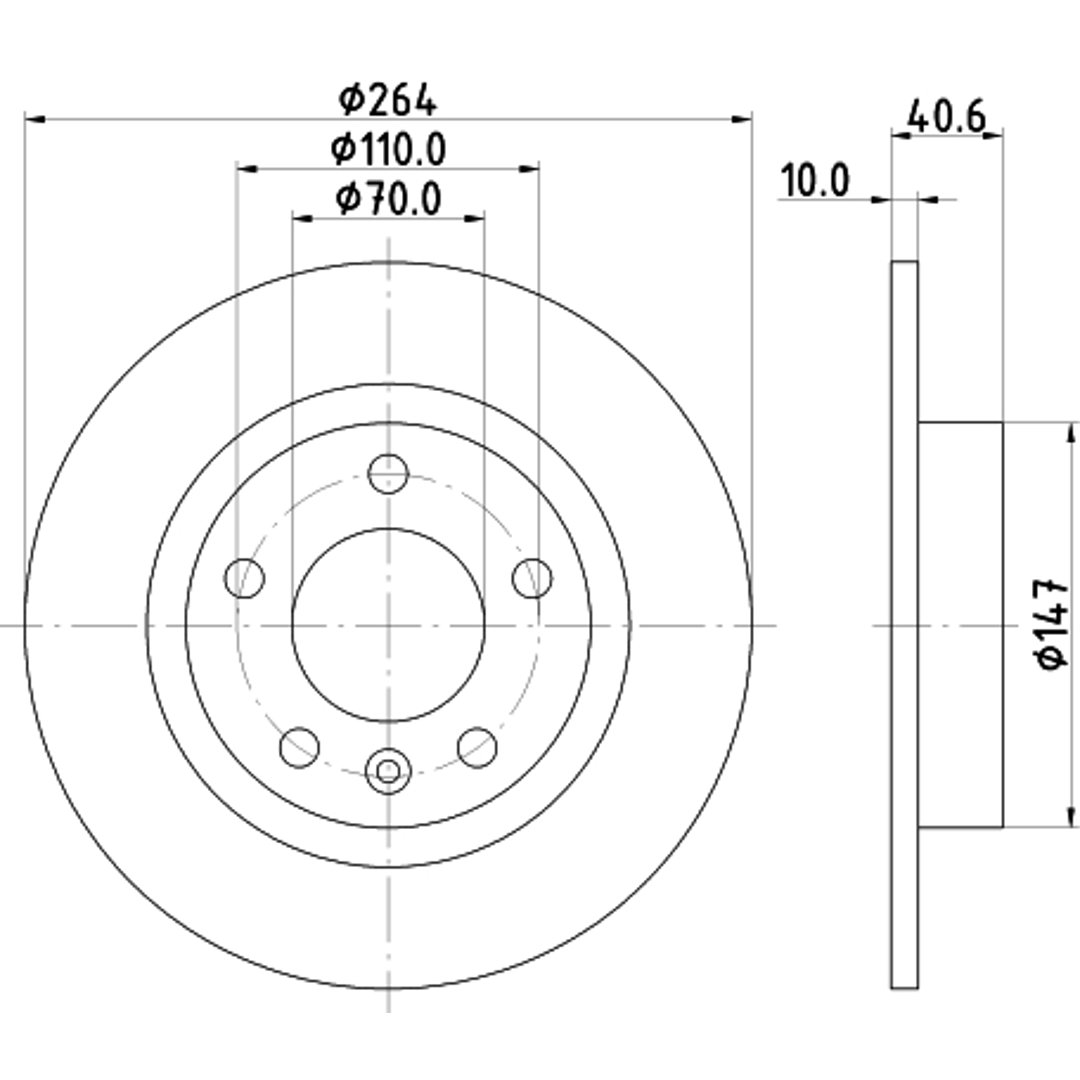 Tarcza hamulcowa HELLA 8DD 355 118-171