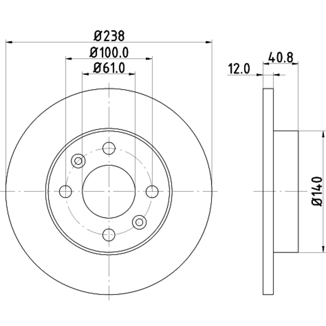 HELLA PAGID Tarcza hamulcowa PAGID 8DD355101-241