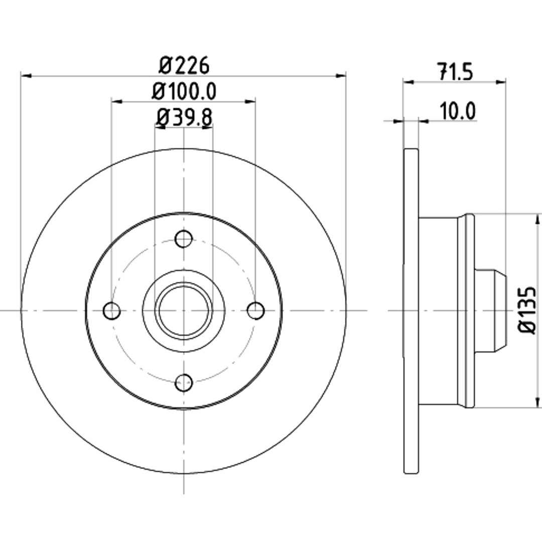 HELLA PAGID Tarcza hamulcowa PAGID 8DD355101-661