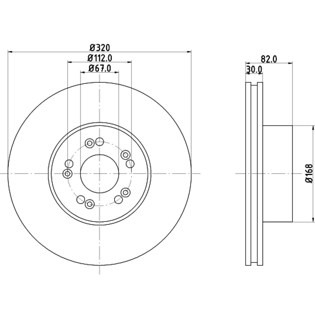 HELLA PAGID Tarcza hamulcowa PAGID 8DD355102-691