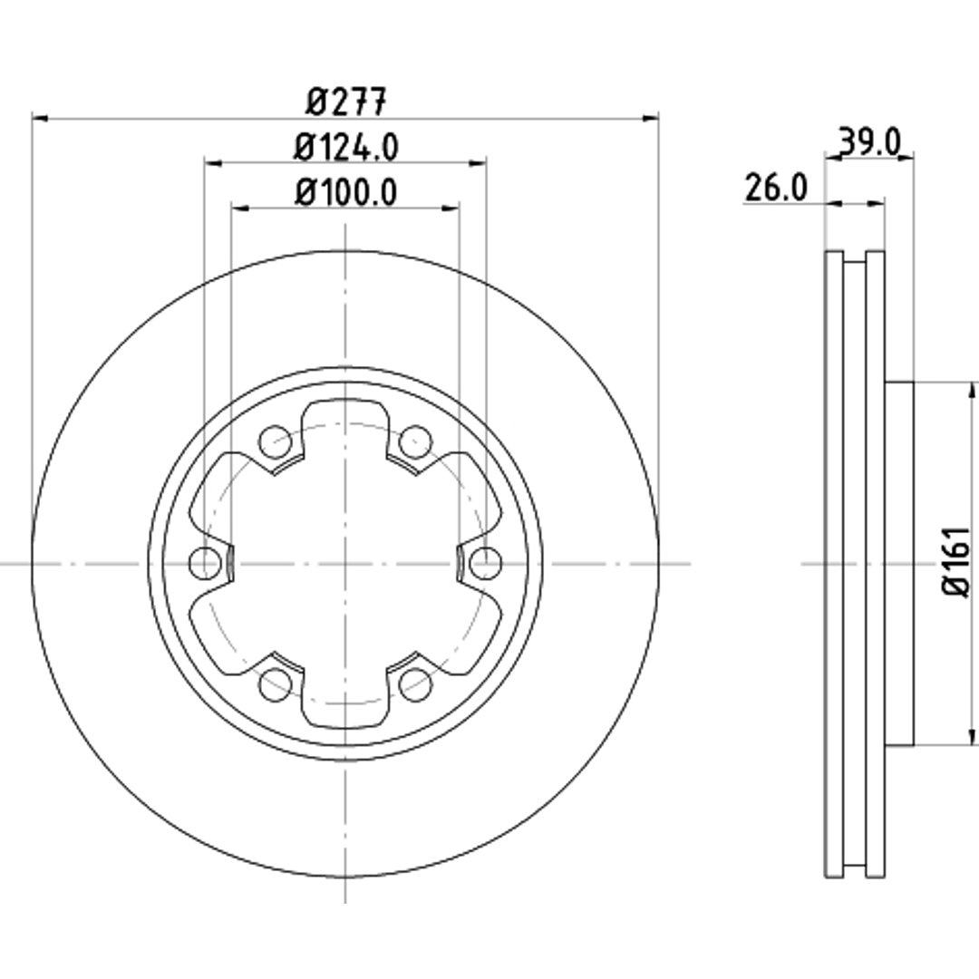 Tarcza hamulcowa HELLA 8DD 355 102-921