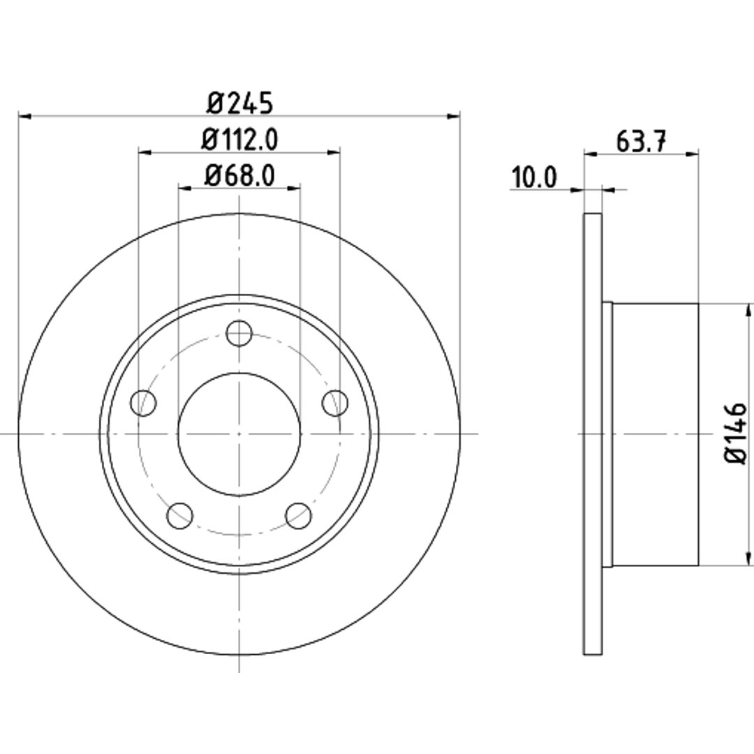 HELLA PAGID Tarcza hamulcowa PAGID 8DD355102-801