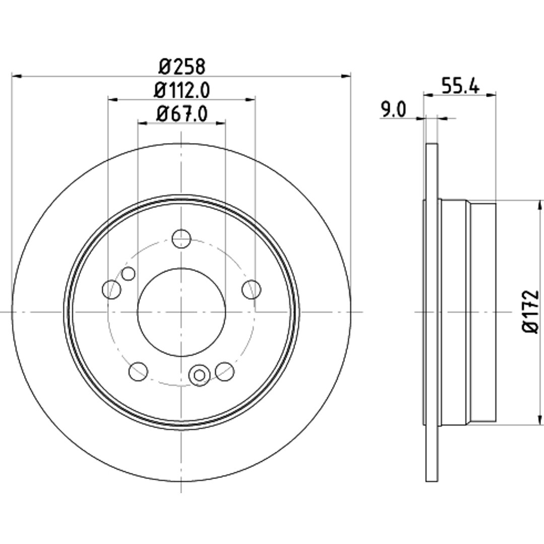 HELLA PAGID Tarcza hamulcowa PAGID 8DD355102-991