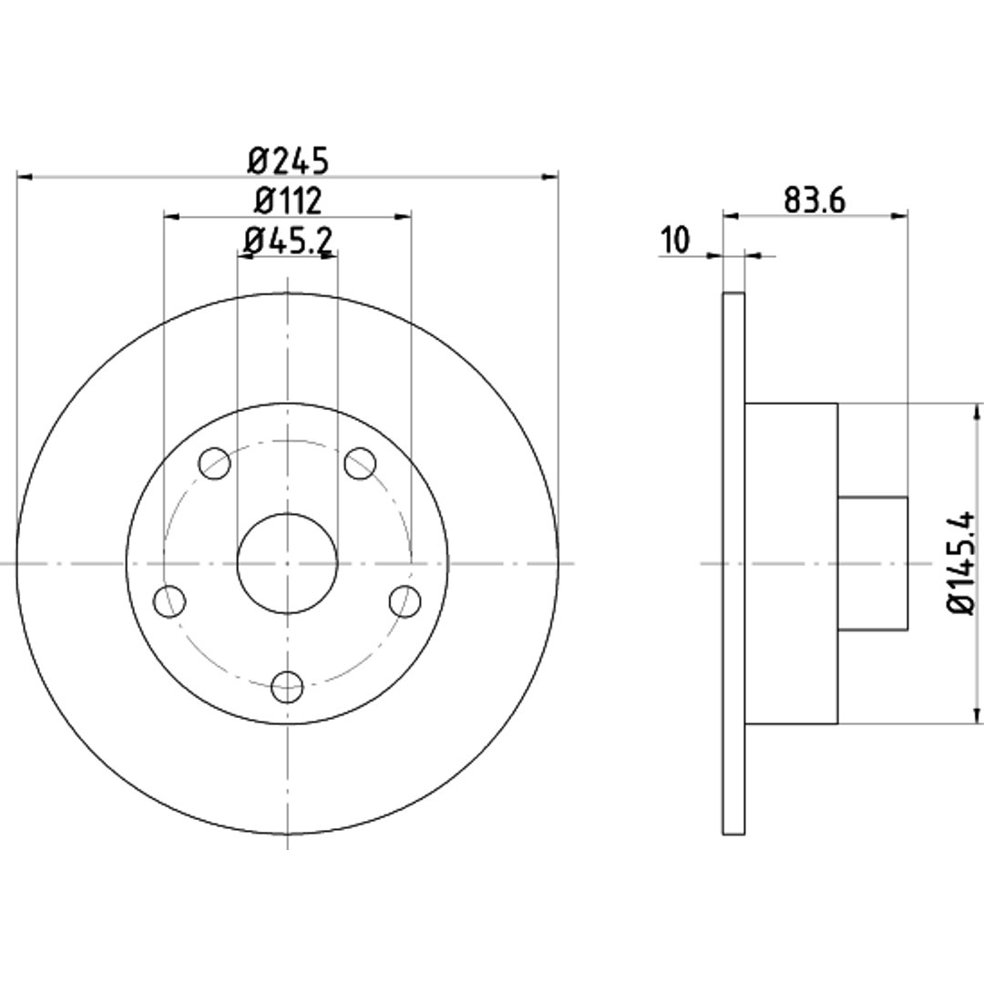 HELLA PAGID Tarcza hamulcowa PAGID 8DD355104-231