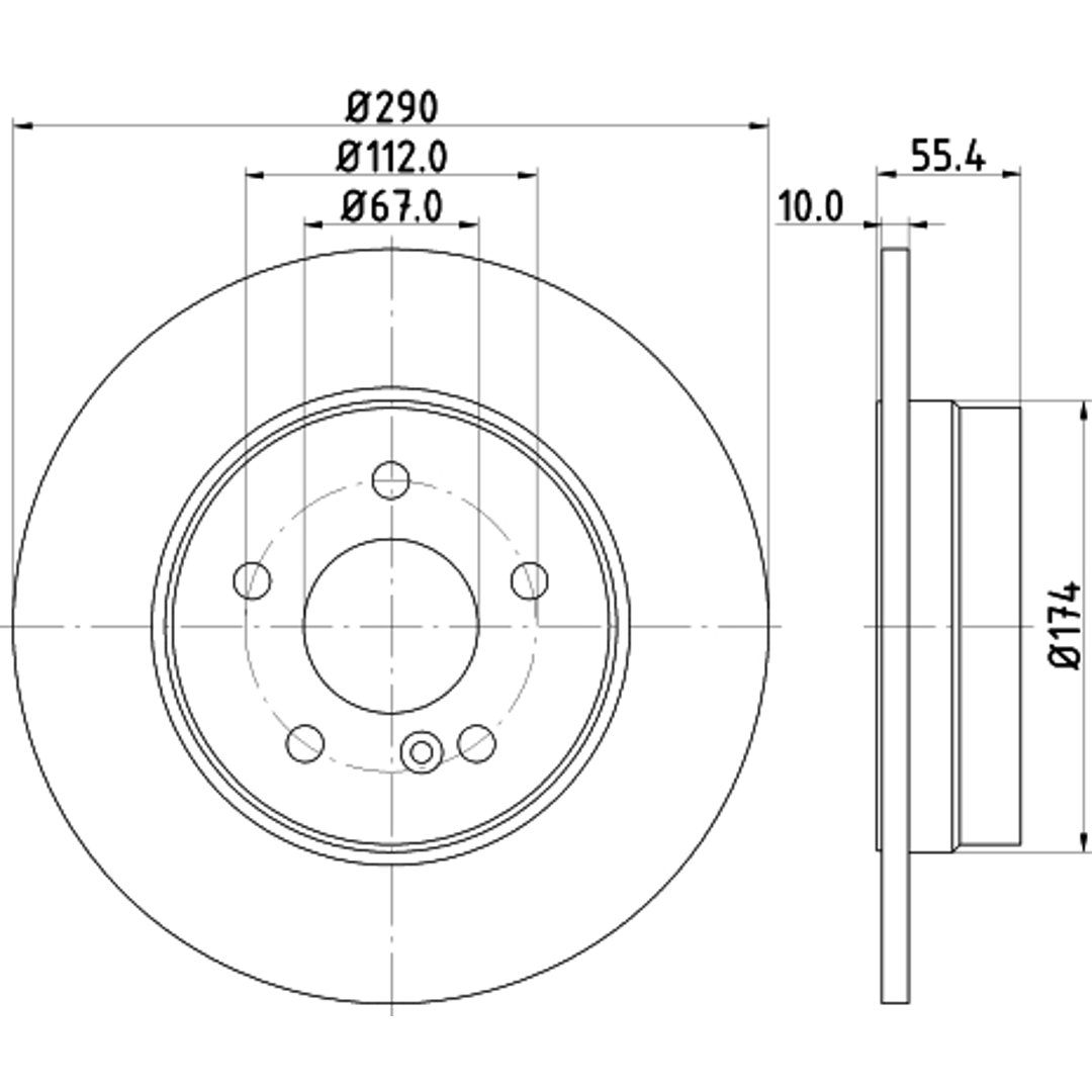 HELLA PAGID Tarcza hamulcowa PAGID 8DD355104-321