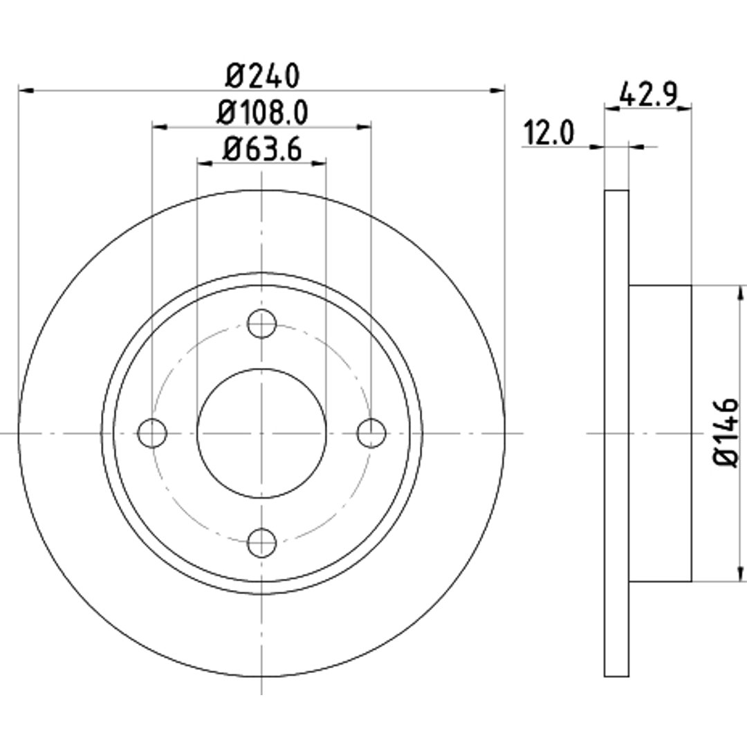 HELLA PAGID Tarcza hamulcowa PAGID 8DD355104-631