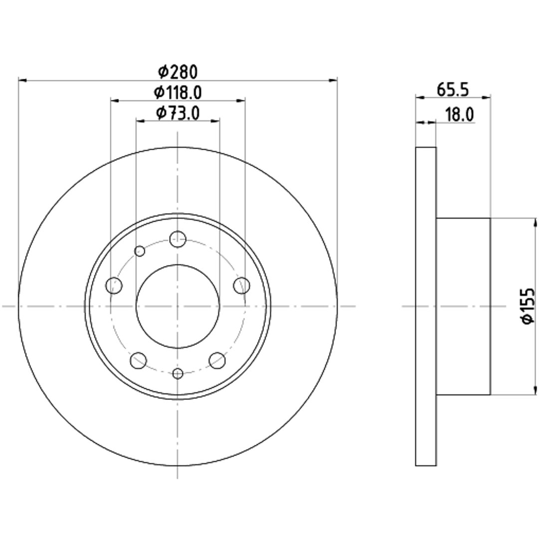 HELLA PAGID Tarcza hamulcowa PAGID 8DD355104-391