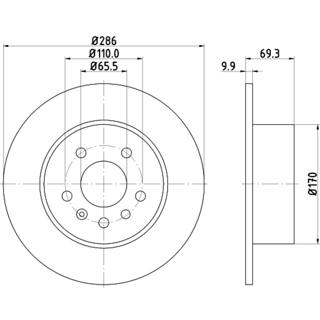 HELLA PAGID Tarcza hamulcowa PAGID 8DD355104-701