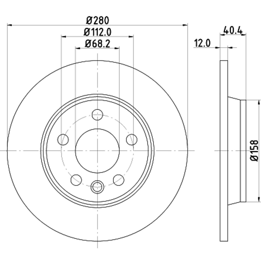 HELLA PAGID Tarcza hamulcowa PAGID 8DD355105-611