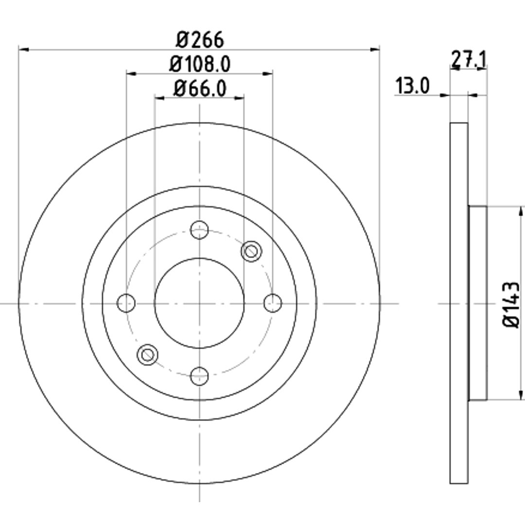 HELLA PAGID Tarcza hamulcowa PAGID 8DD355105-751