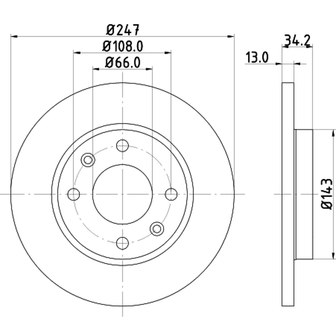 HELLA PAGID Tarcza hamulcowa PAGID 8DD355106-191
