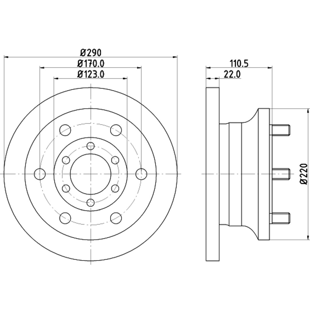 HELLA PAGID Tarcza hamulcowa PAGID 8DD355106-361