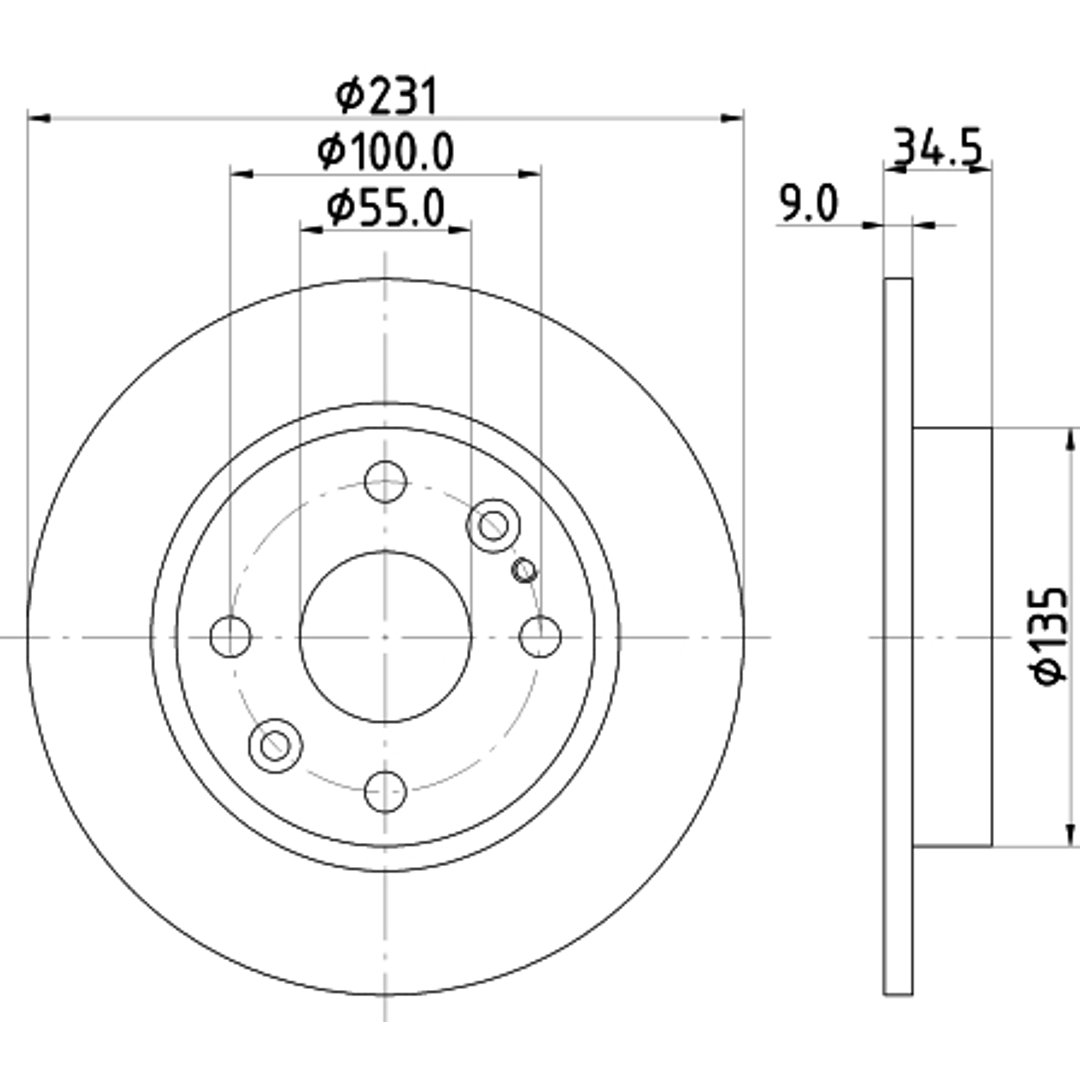 Tarcza hamulcowa HELLA 8DD 355 106-471