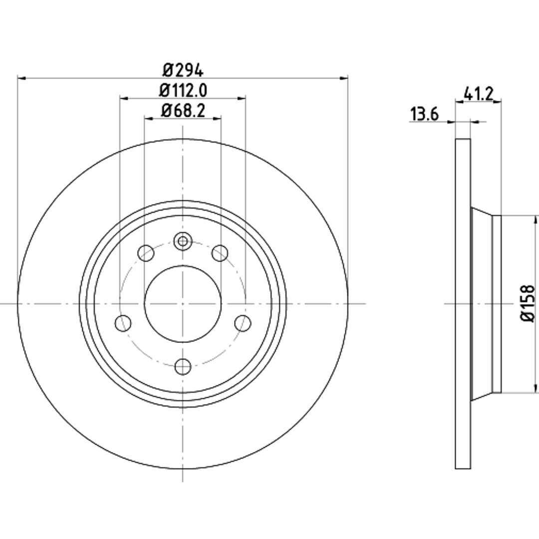 HELLA PAGID Tarcza hamulcowa PAGID 8DD355106-661