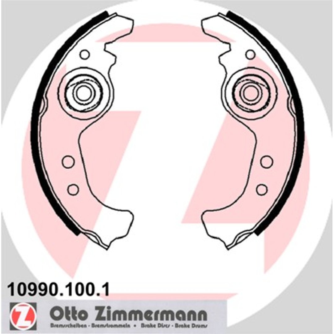 Szczęki hamulcowe ZIMMERMANN 10990.100.1