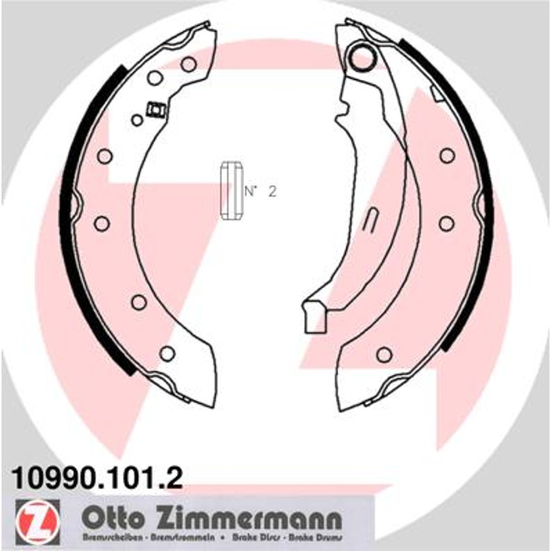 Szczęki hamulcowe ZIMMERMANN 10990.101.2