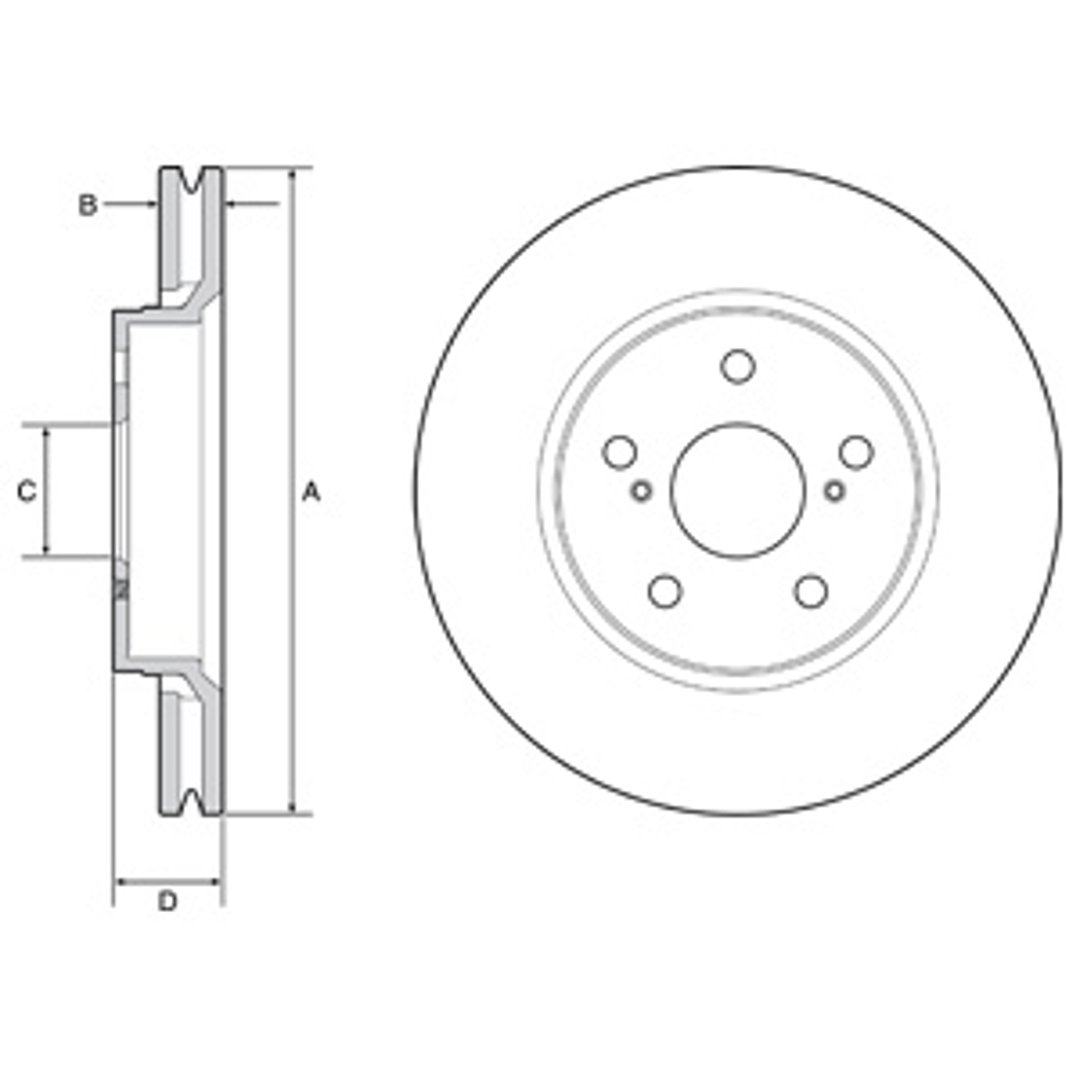 Tarcza hamulcowa DELPHI BG4952C