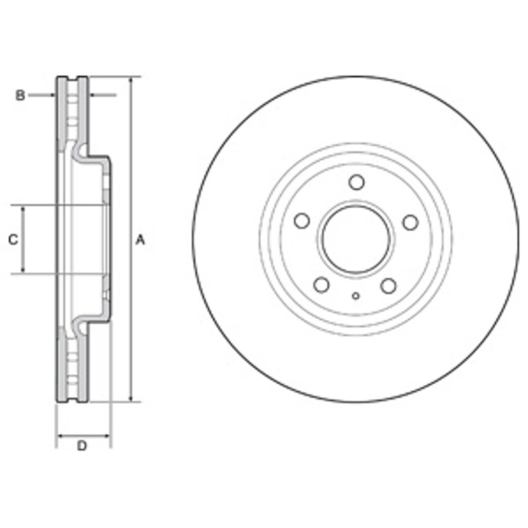 Tarcza hamulcowa DELPHI BG9218C