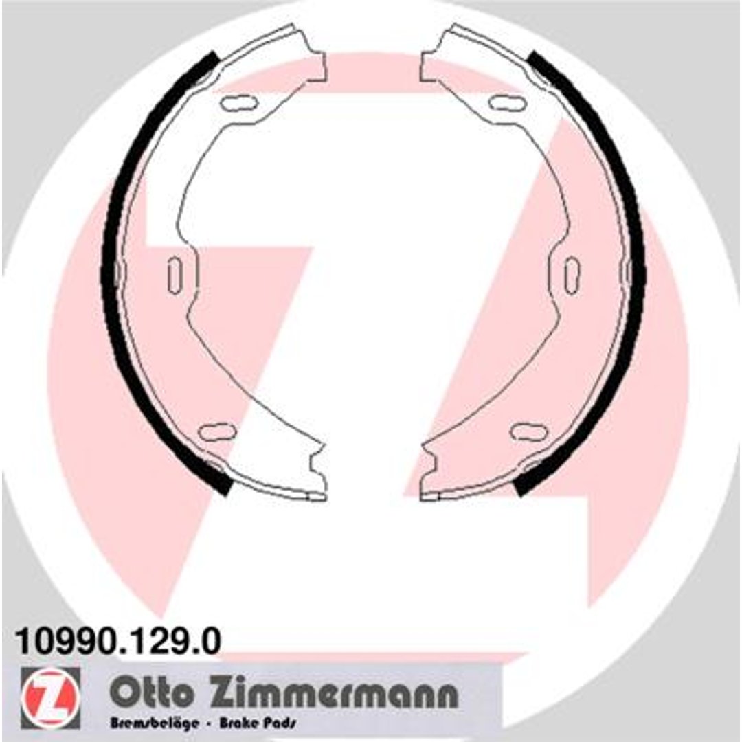 Zestaw szczęk hamulcowych ZIMMERMANN 10990.129.0
