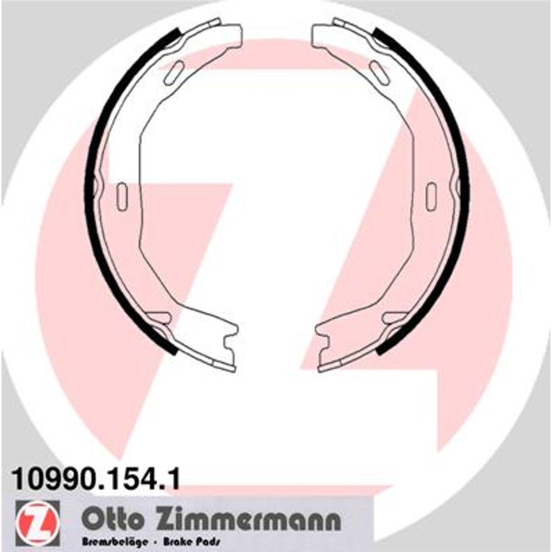 Zestaw szczęk hamulcowych ZIMMERMANN 10990.154.1