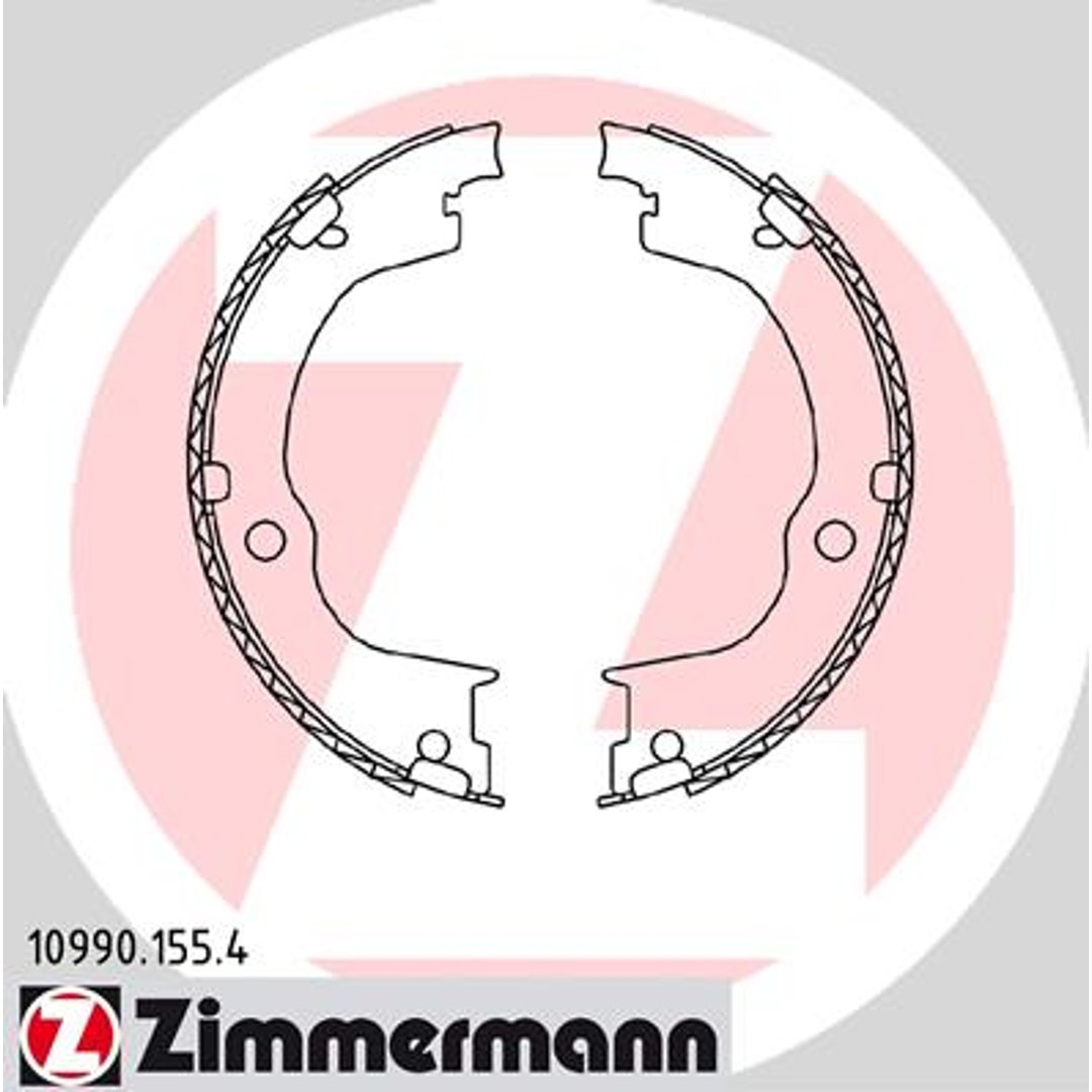 Zestaw szczęk hamulcowych ZIMMERMANN 10990.155.4