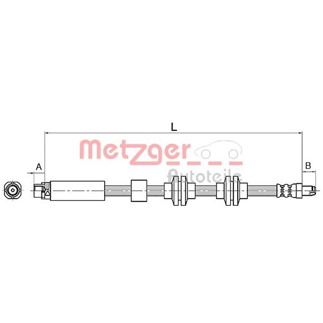 Metzger Wąż do hamulca rzeźnika 4110143