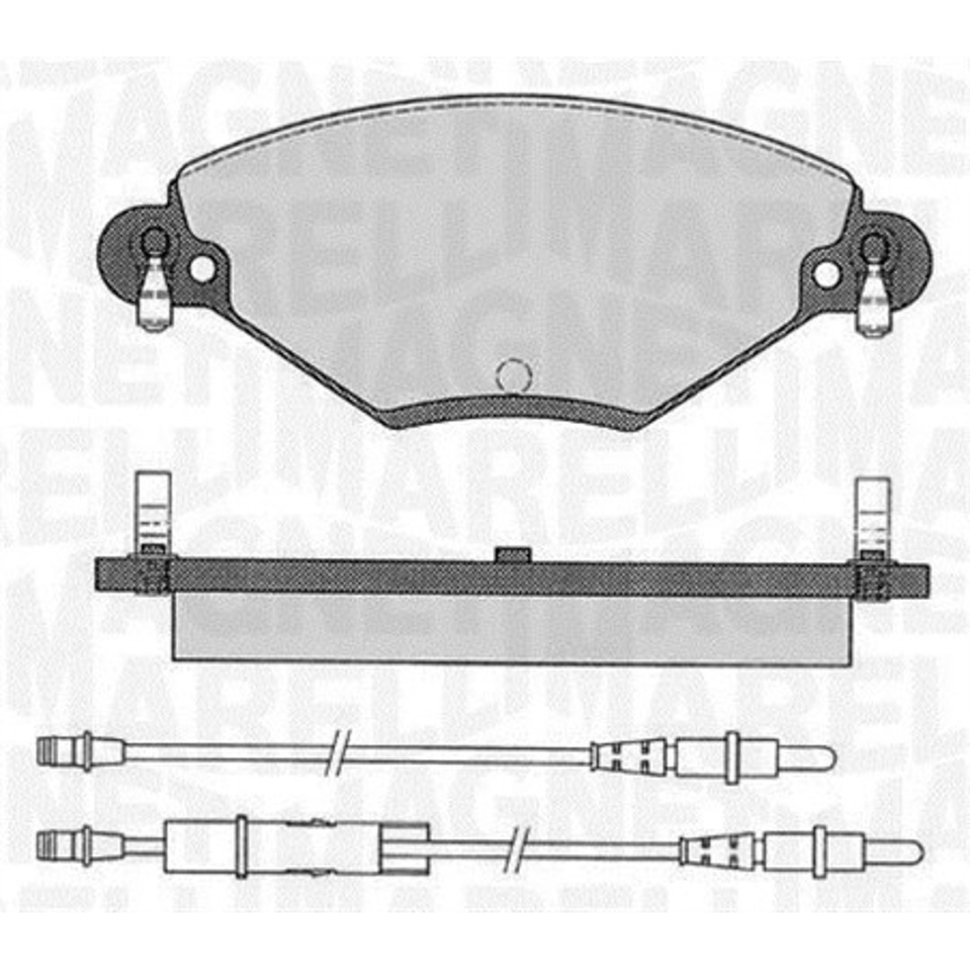 Klocki hamulcowe - komplet MAGNETI MARELLI 363916060181