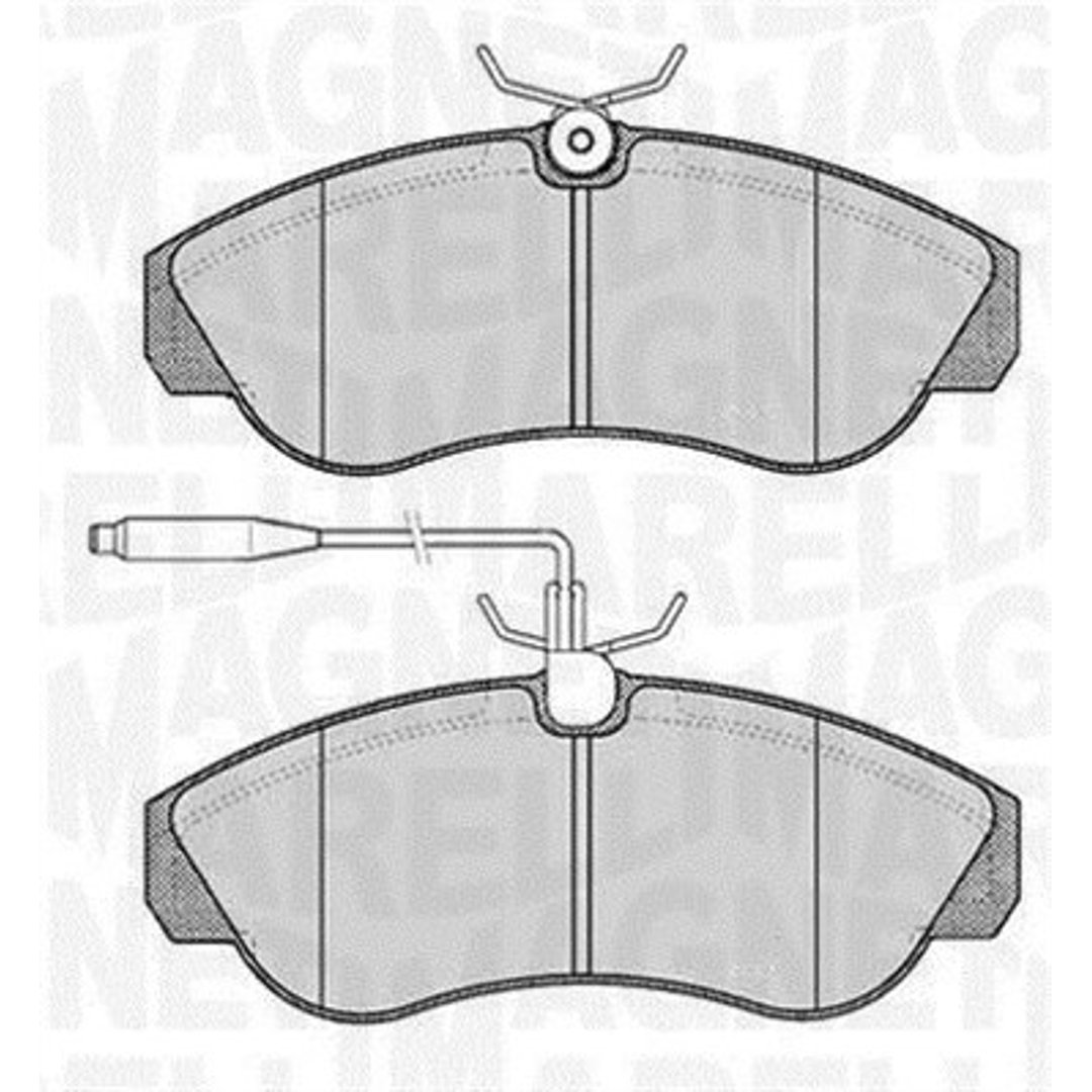 Klocki hamulcowe - komplet MAGNETI MARELLI 363916060184