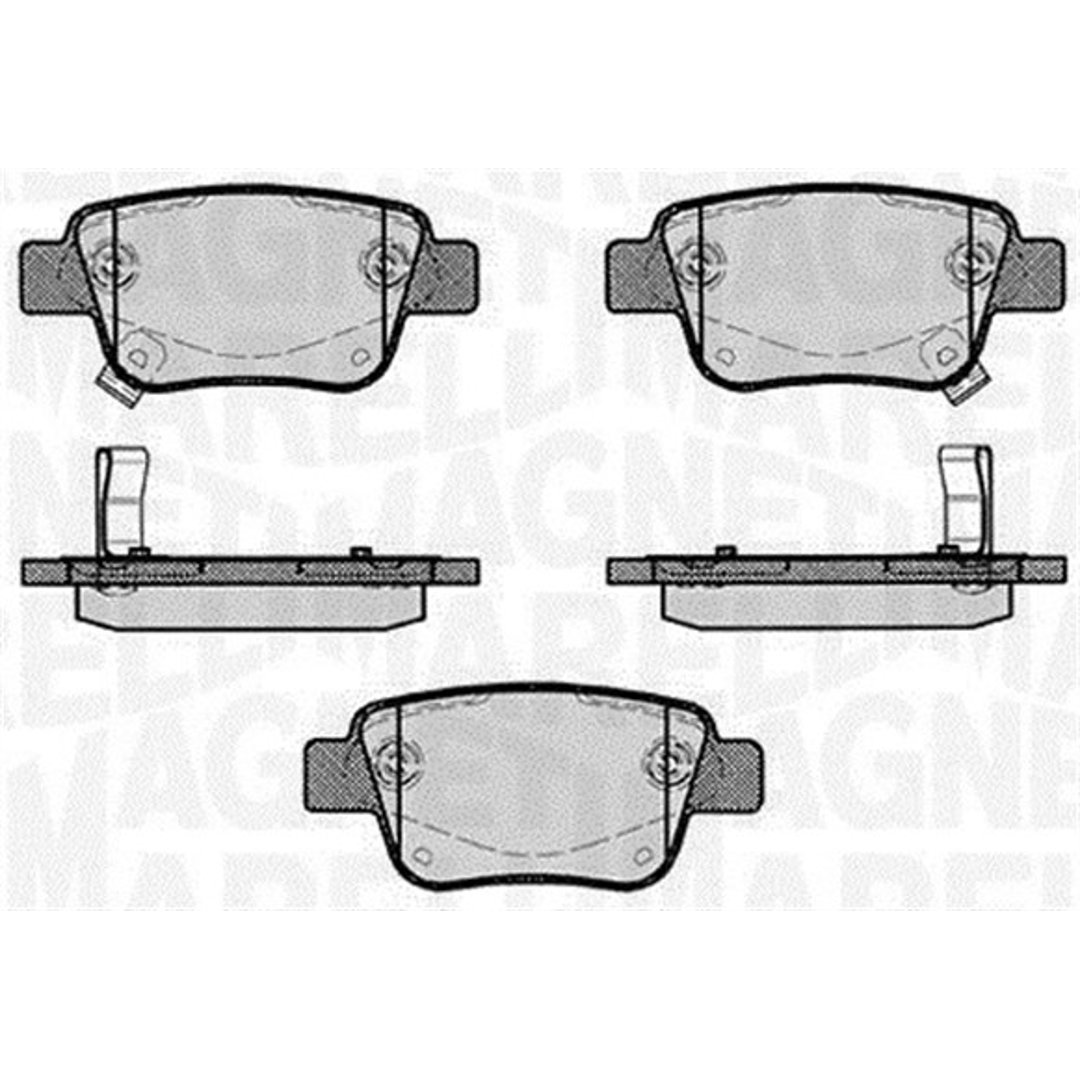 Klocki hamulcowe - komplet MAGNETI MARELLI 363916060403