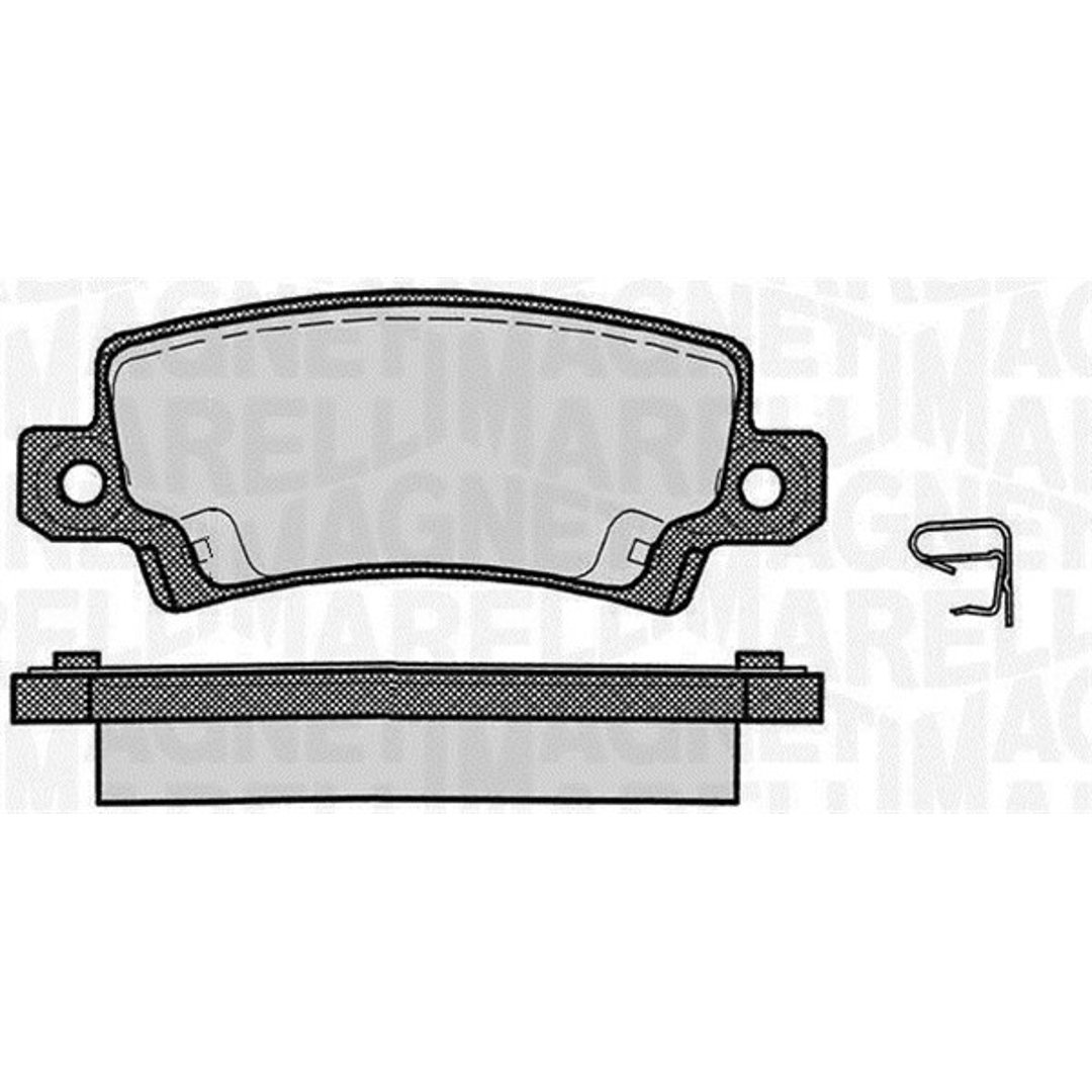 Klocki hamulcowe - komplet MAGNETI MARELLI 363916060407
