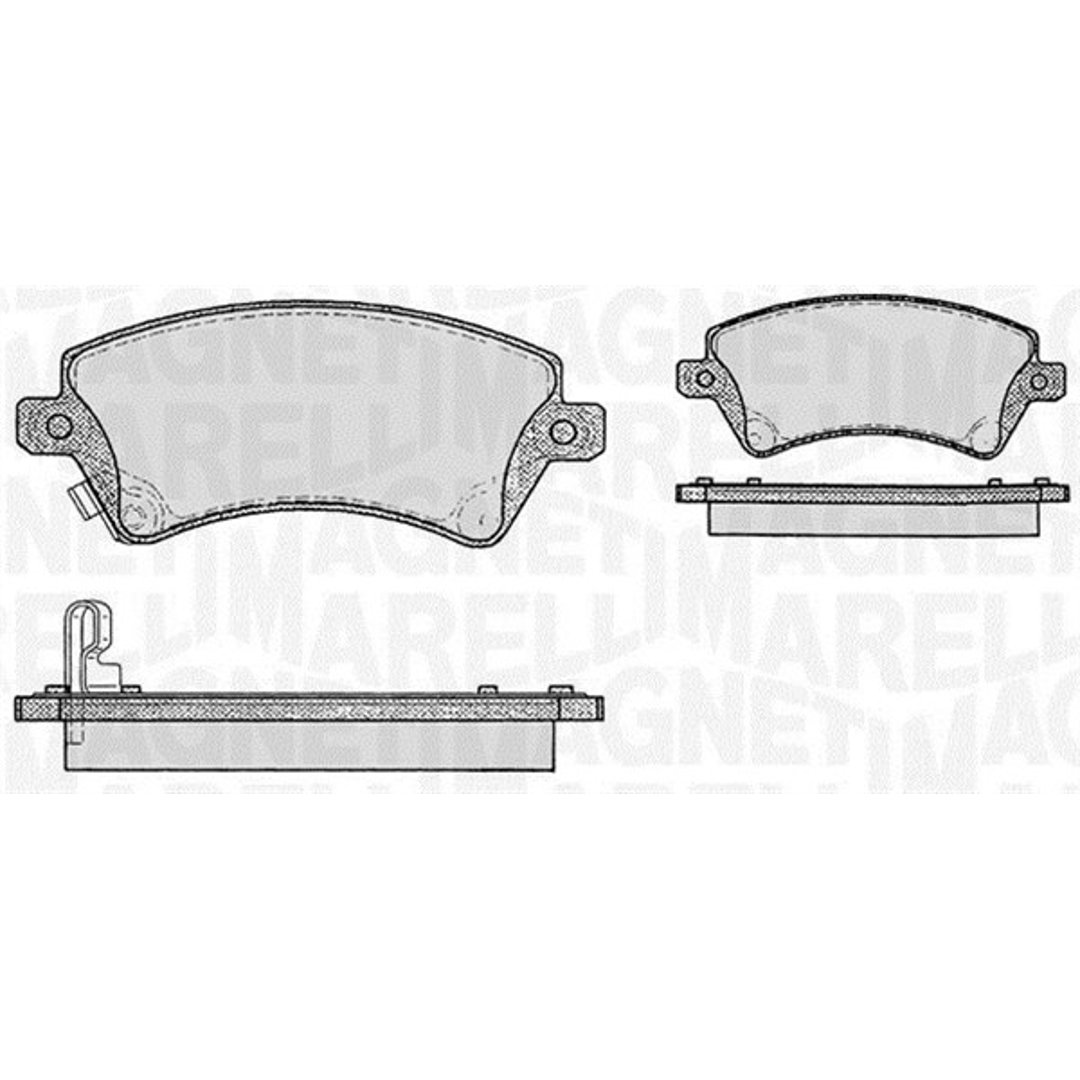 Klocki hamulcowe - komplet MAGNETI MARELLI 363916060408