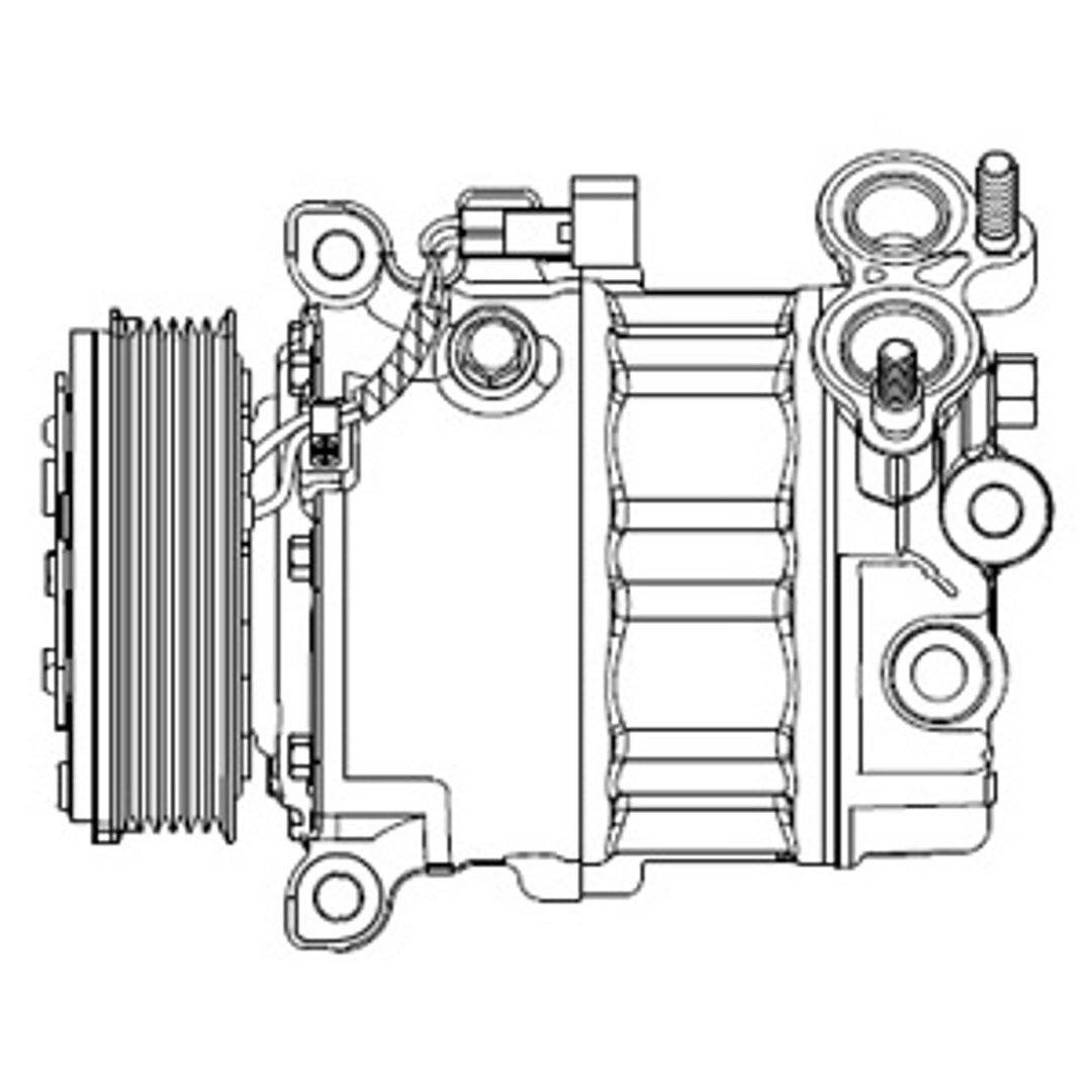 DELPHI Kompresor, klimatyzacja CS20512 CS20512