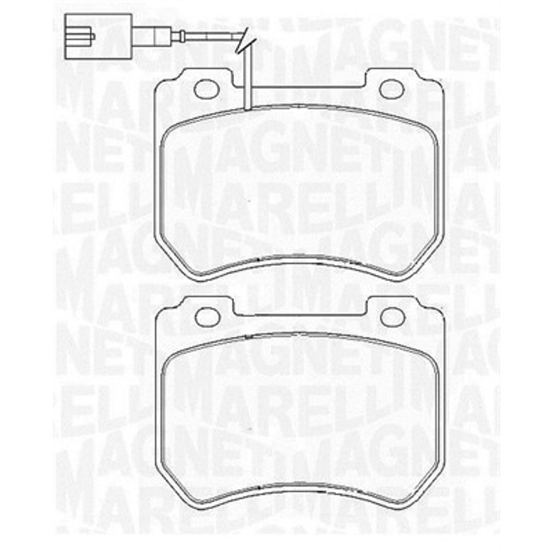 Klocki hamulcowe - komplet MAGNETI MARELLI 363916060423