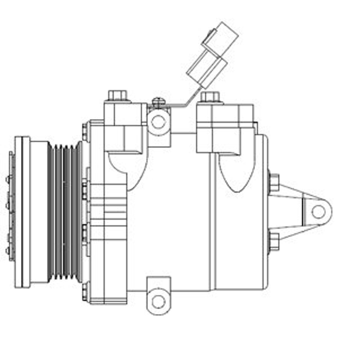 Sprężarka, klimatyzacja Delphi CS20534