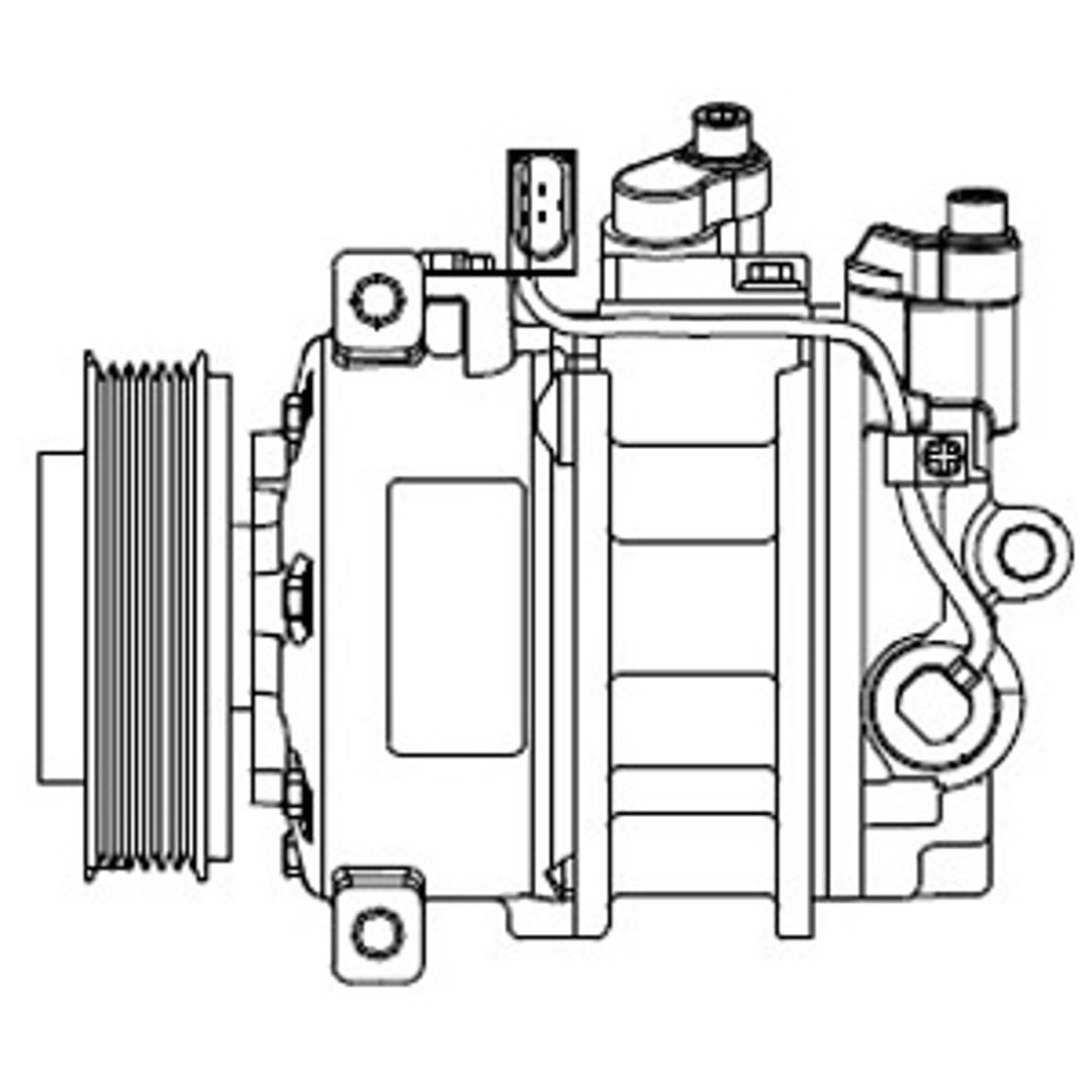 DELPHI Kompresor, klimatyzacja CS20546 CS20546