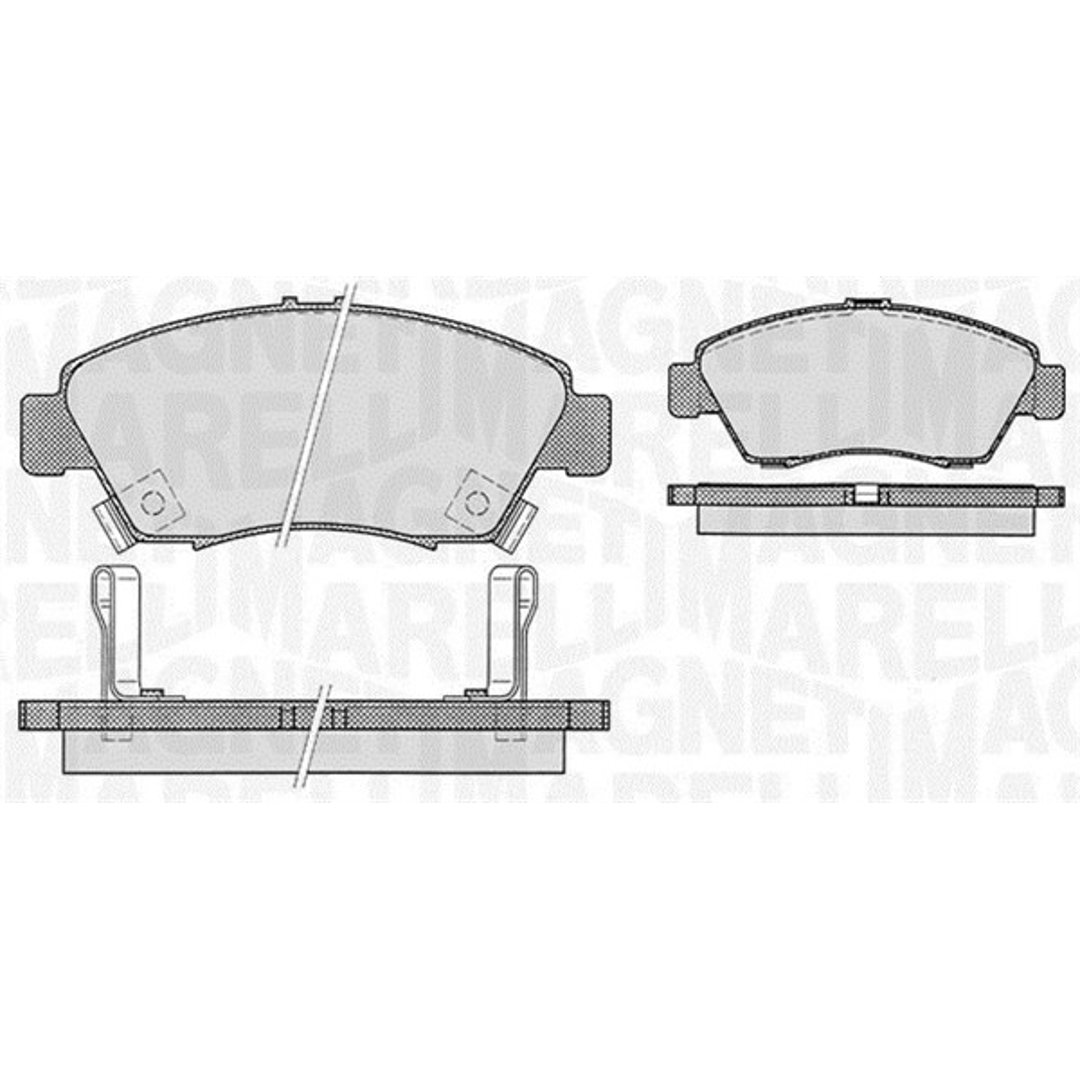 Klocki hamulcowe - komplet MAGNETI MARELLI 363916060275