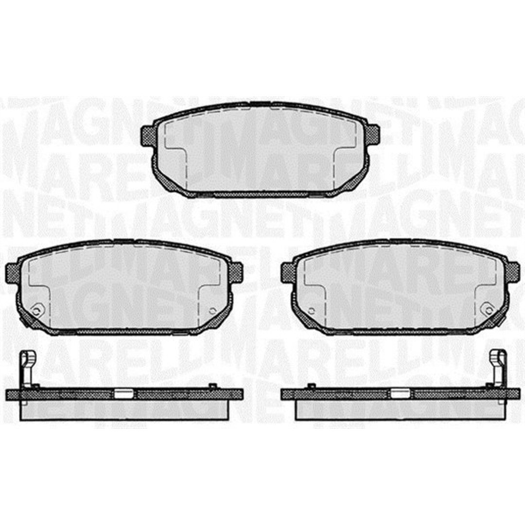 Klocki hamulcowe - komplet MAGNETI MARELLI 363916060448