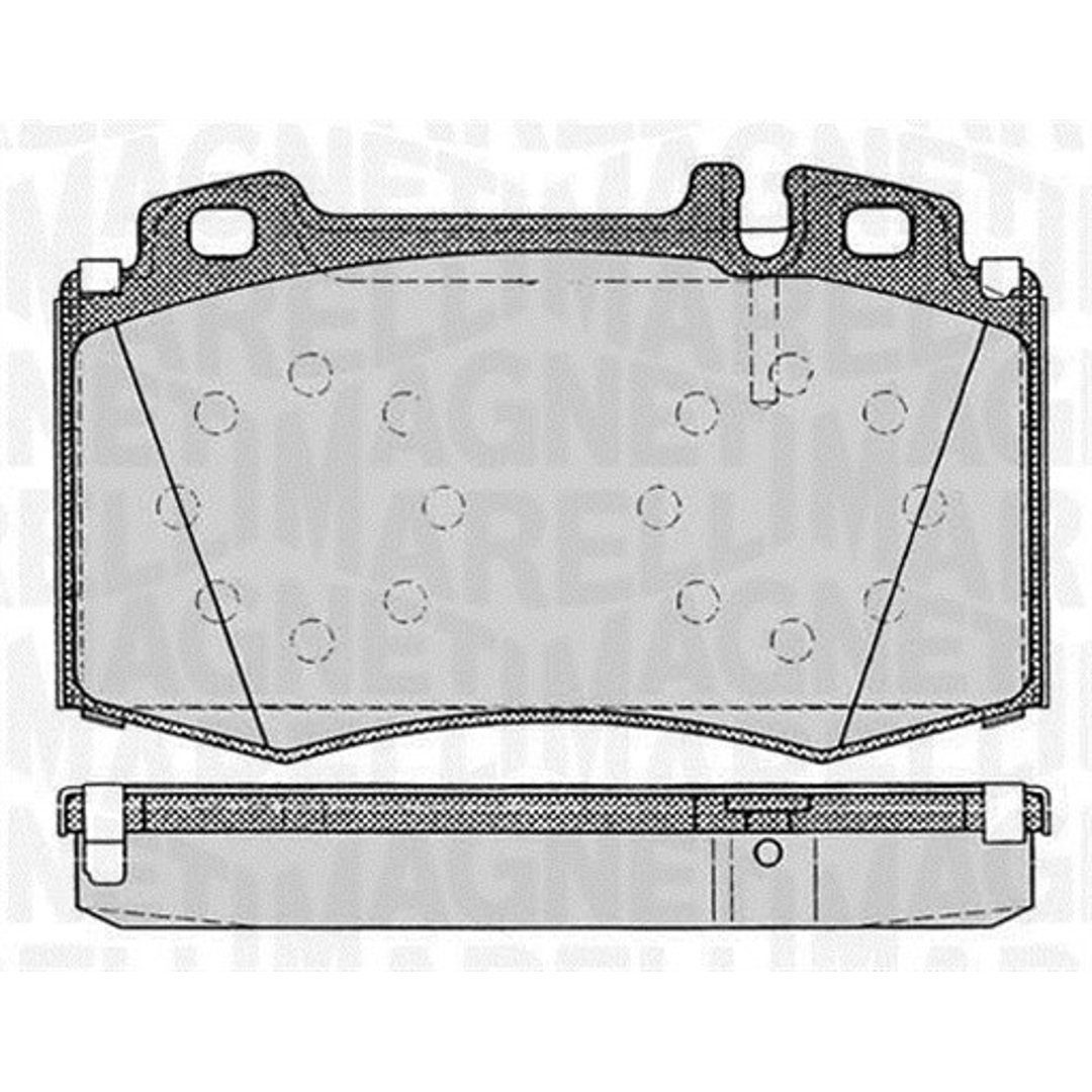 Klocki hamulcowe - komplet MAGNETI MARELLI 363916060320