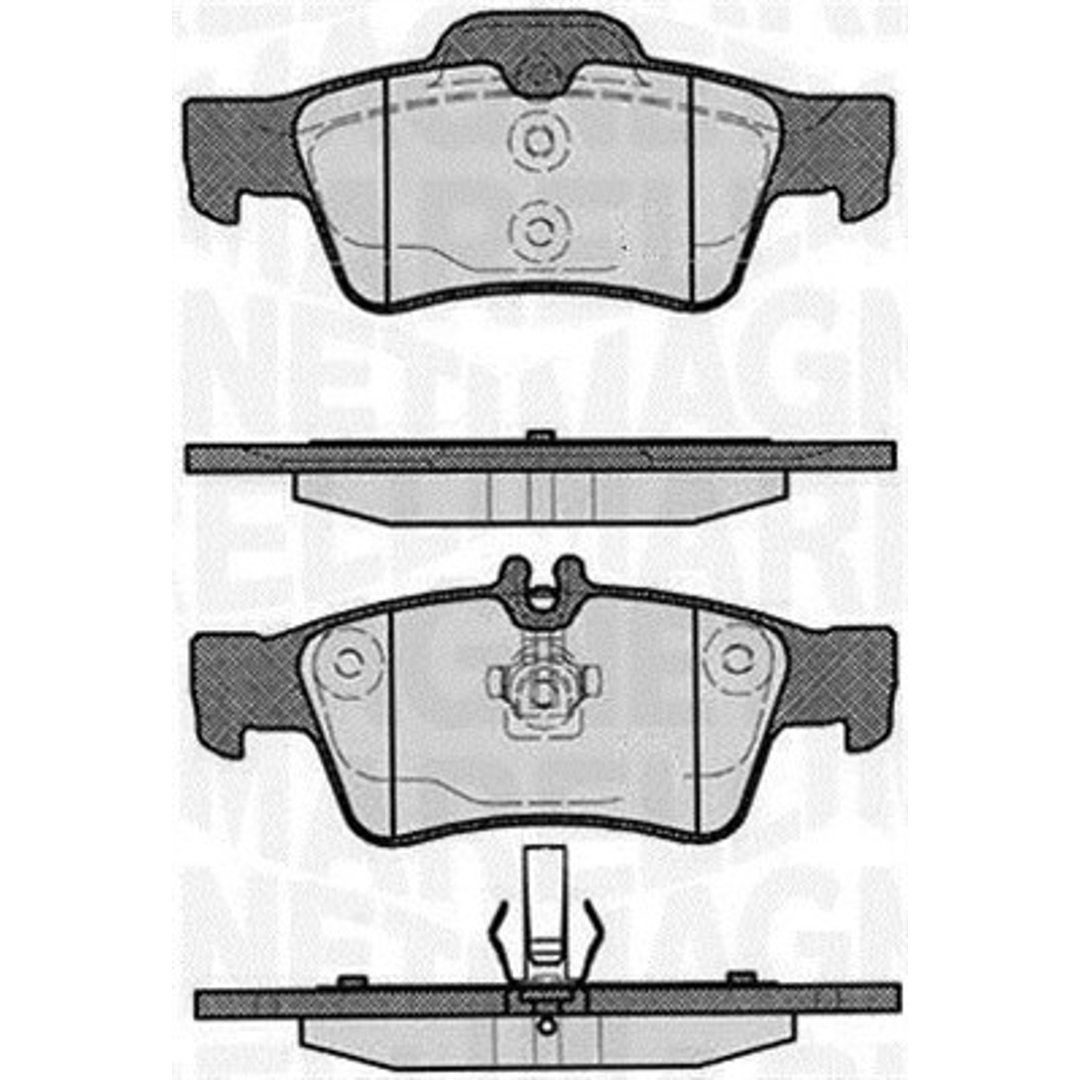 Klocki hamulcowe - komplet MAGNETI MARELLI 363916060316