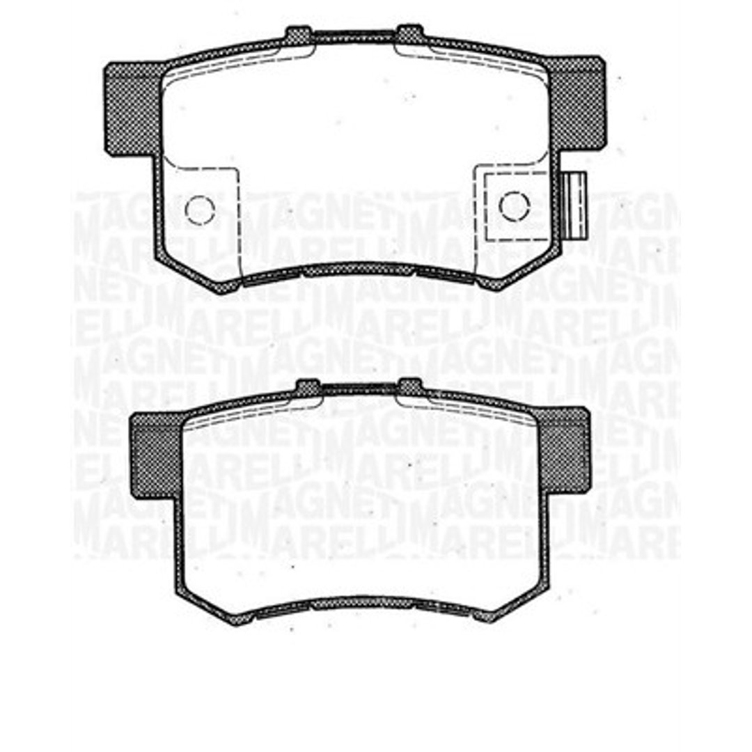MAGNETI MARELLI 43022S9AE52 okładziny hamulcowe 363916060461