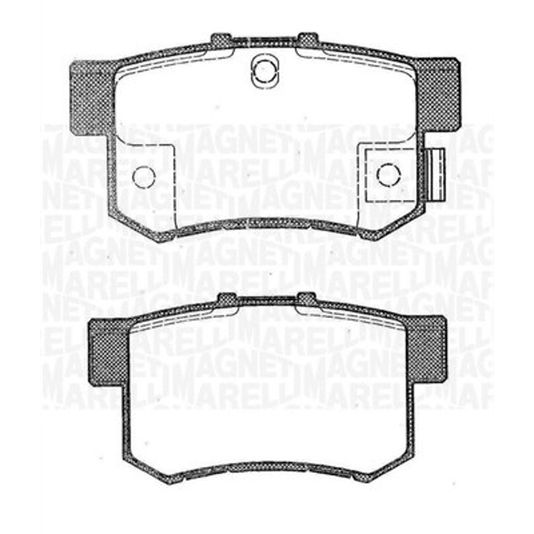 Klocki hamulcowe - komplet MAGNETI MARELLI 363916060462