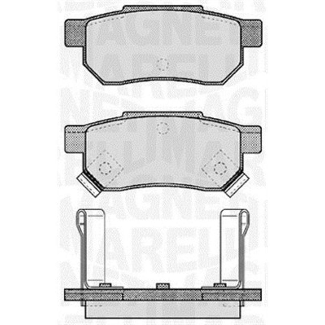 Klocki hamulcowe - komplet MAGNETI MARELLI 363916060457
