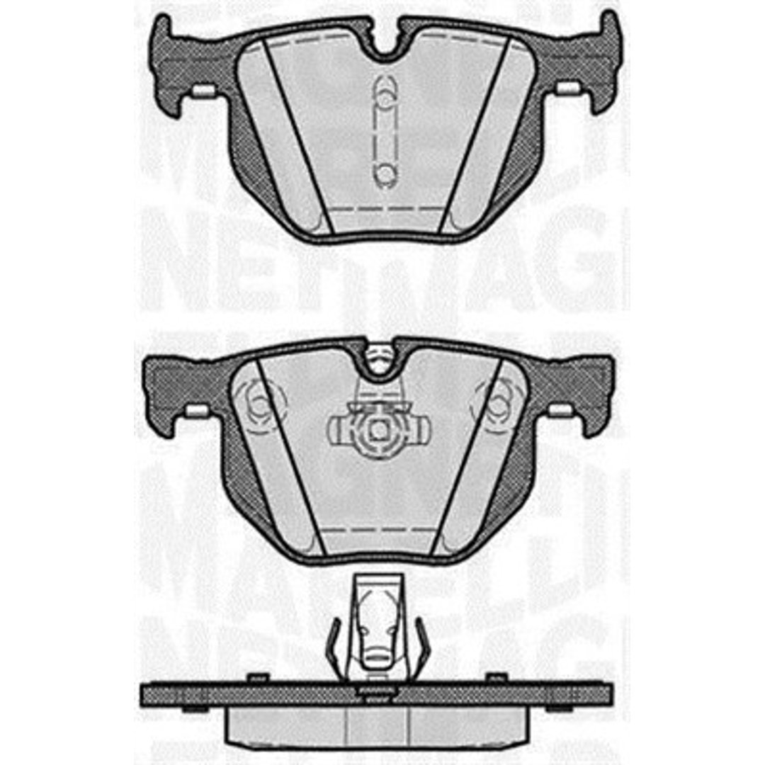 Klocki hamulcowe - komplet MAGNETI MARELLI 363916060161