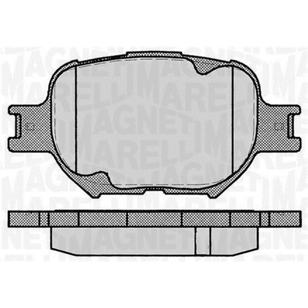 Klocki hamulcowe - komplet MAGNETI MARELLI 363916060493